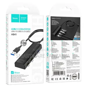 Hoco Hb41 Usb-a to Usb2.0 Usb3.0 Mixed 4-Port Hub 5gbps Adapter