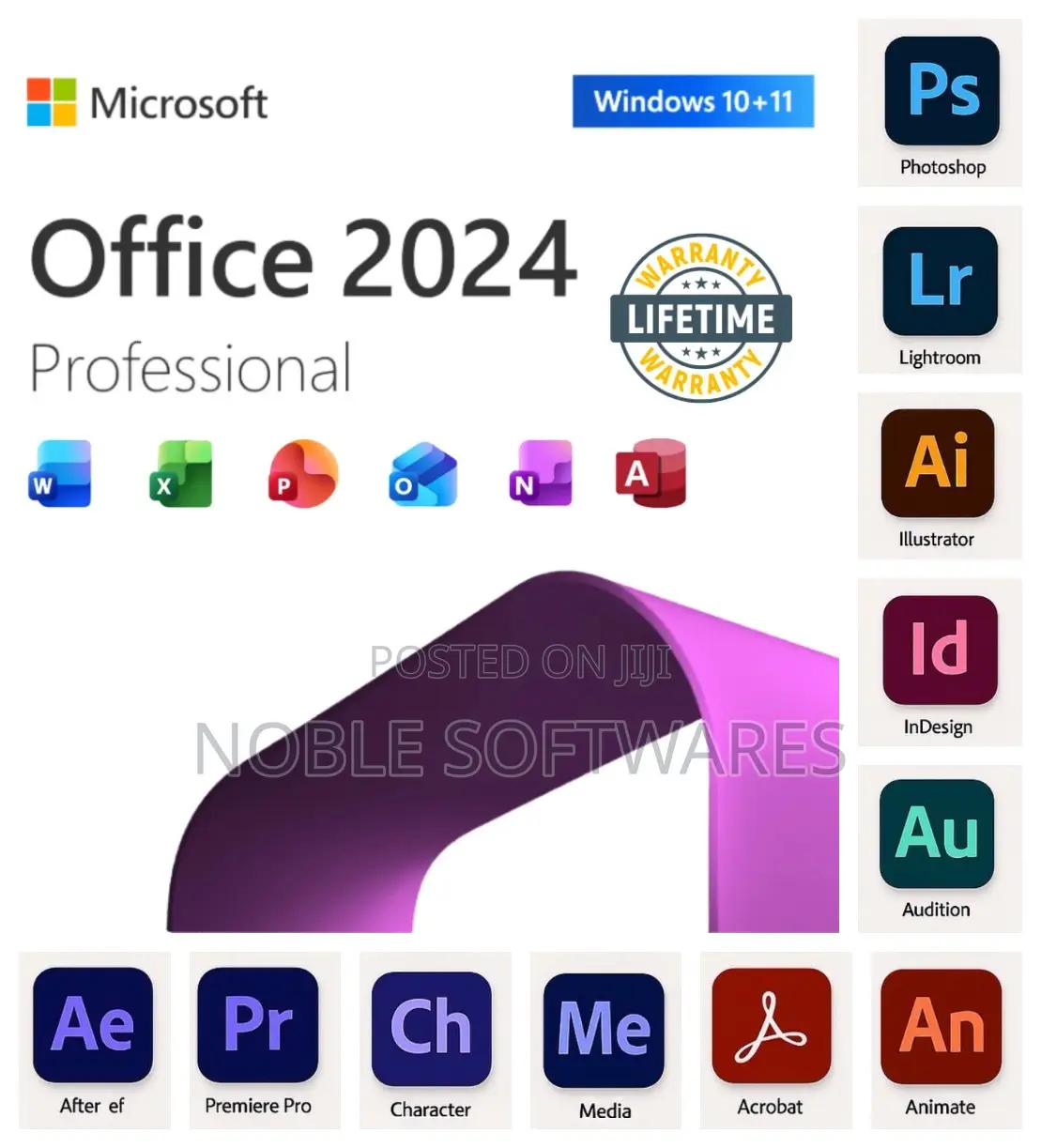 Microsoft Office 2024 Professional Plus + Adobe Suite 2025