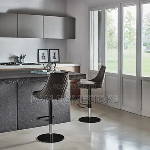 Modern Bar Stool – Adjustable Swivel Kitchen Counter Chair With Velvet