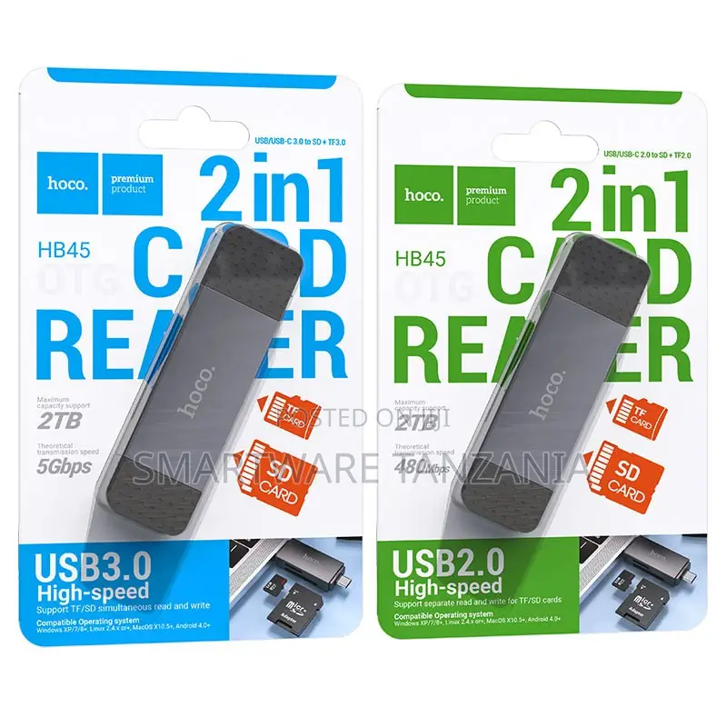 Hoco Hb45 2-in-1 Card Reader Usb 3.0 Sd Tf Memory Card Adapter