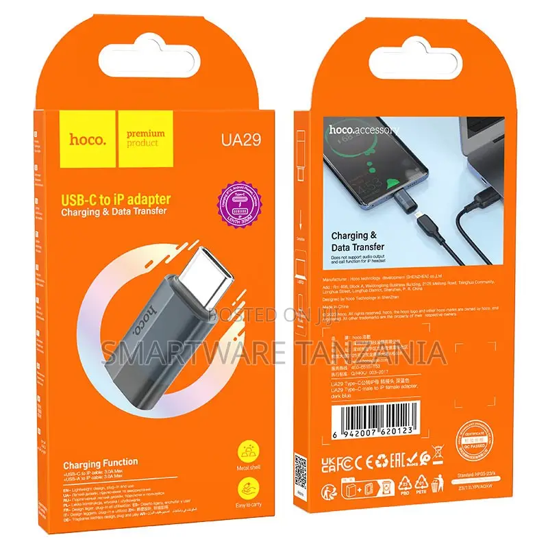 Hoco Ua29 Usb-c To Lightning Adapter Charging Data Transfer iPhone