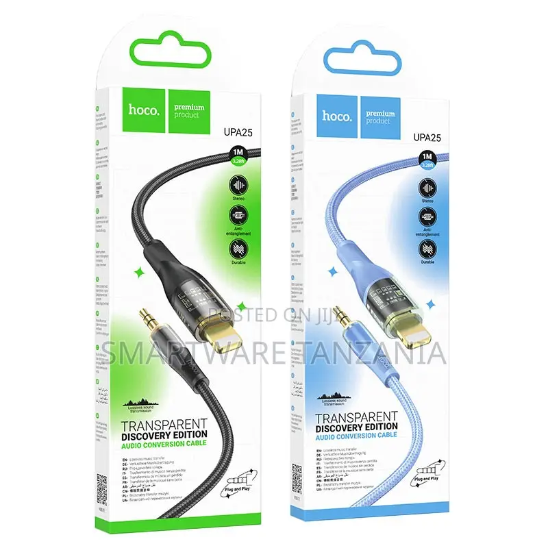 Hoco Upa25 Lightning to 3.5mm Braided Audio Cable 1m Discovery
