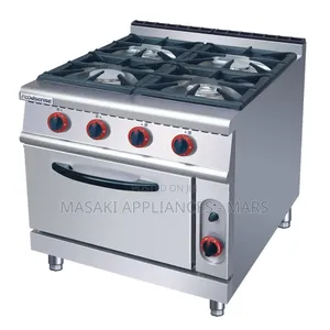 Brand New! 4 Burner Gas Range With Gas Oven Griddle