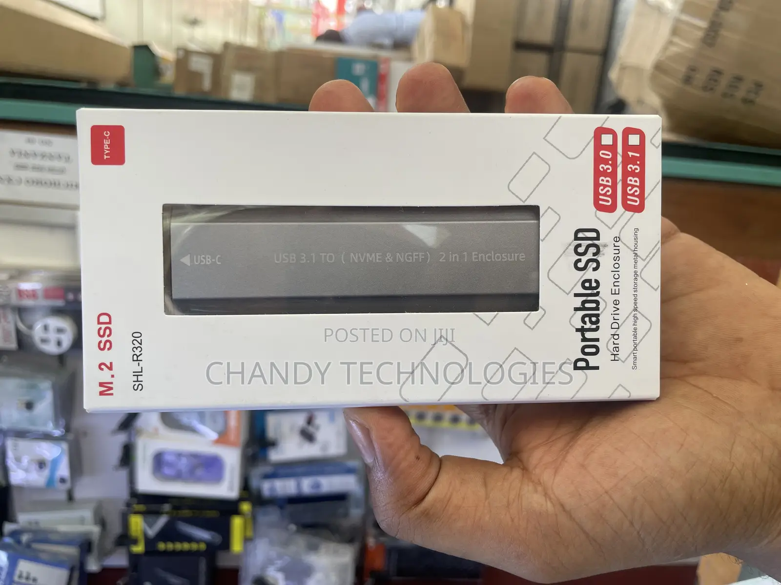M.2 SSD Hard Drive Enclosure Case.