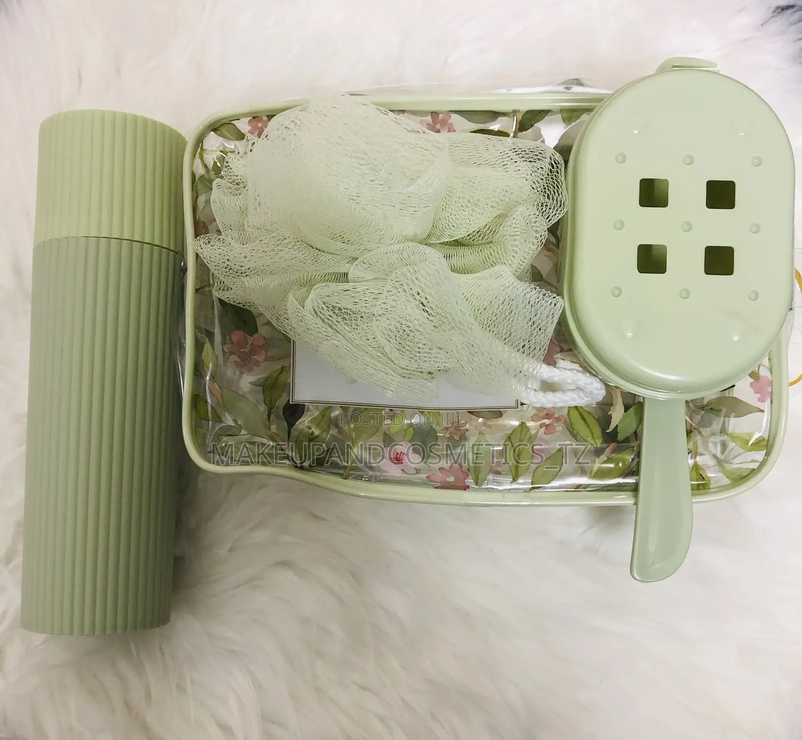 Light Green Bathroom a Accessory Set