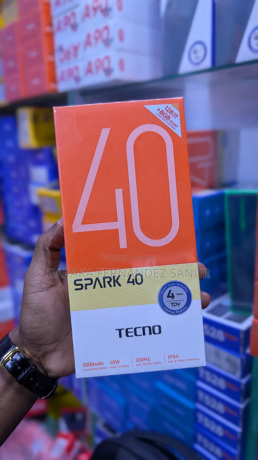 New Tecno Spark 40 128 GB Black