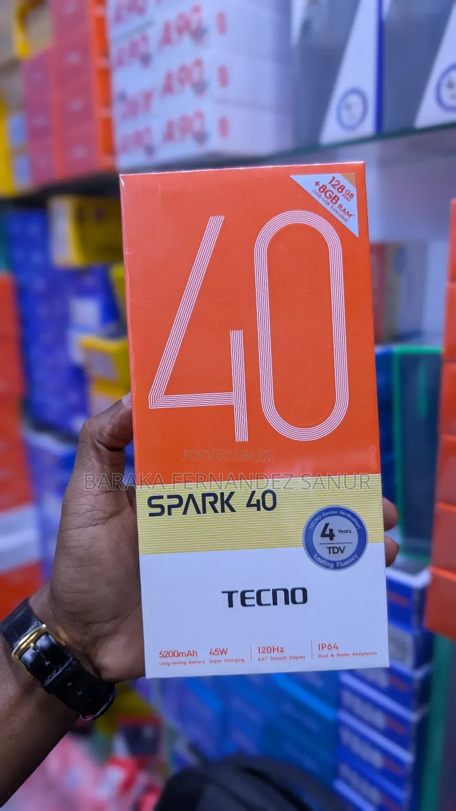 New Tecno Spark 40 128 GB Black