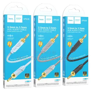 Hoco Upa30 3.5mm Aux Audio Cable 1m Two-Tone Braided Hi-Fi