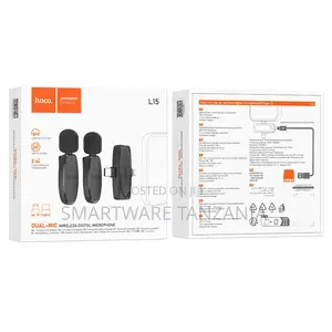 Hoco L15 Dual Wireless Lavalier Microphone 2.4g Usb-C Lightning