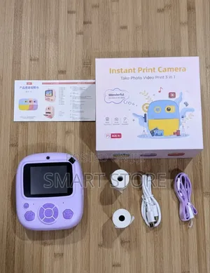2.4-Inch Kids’ Instant Print Camera (3-in-1) for Children