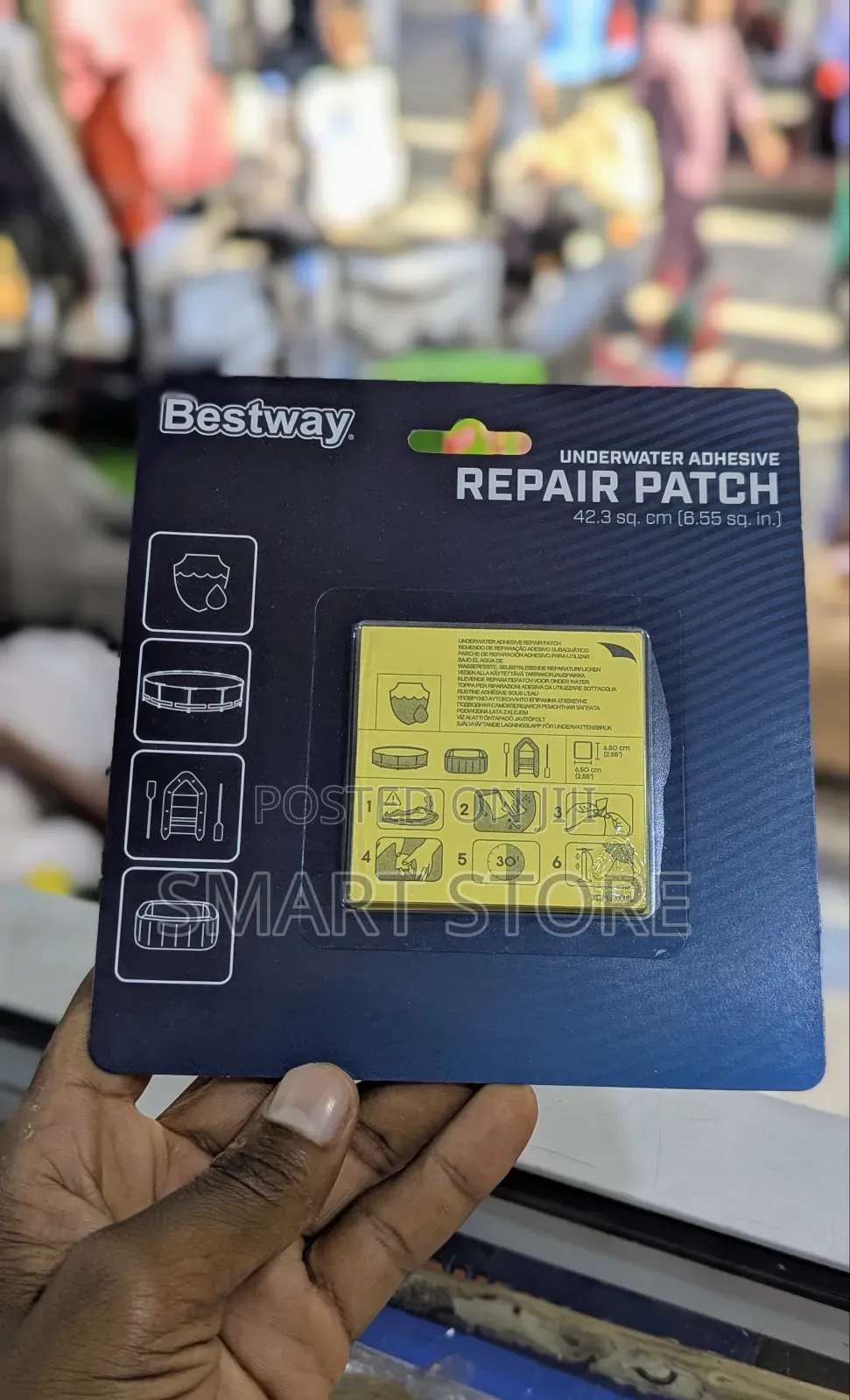 Bestway Underwater Adhesive Repair Patches – 6.5 × 6.5 Cm