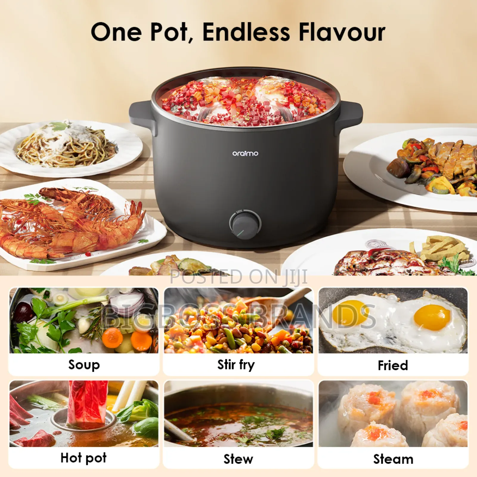 Oraimo Smartcooker 1000w 3l Electric Cooker