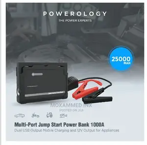 Powerology 25000mah Multi-port Jump Start Power Bank 1000A