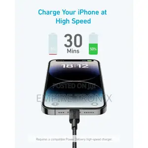 Anker 322 Powerline Usb-C to Lightning Cable A81b5h11 1m