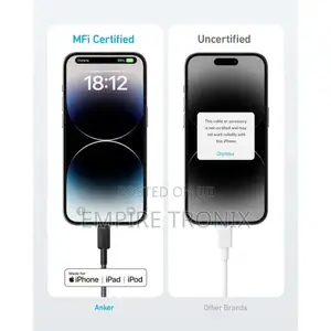 Anker 322 Powerline Usb-C to Lightning Cable A81b5h11 1m