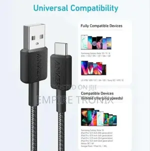 Anker 322 Braided Usb-a to Usb-C Cable A81h6h11 2m