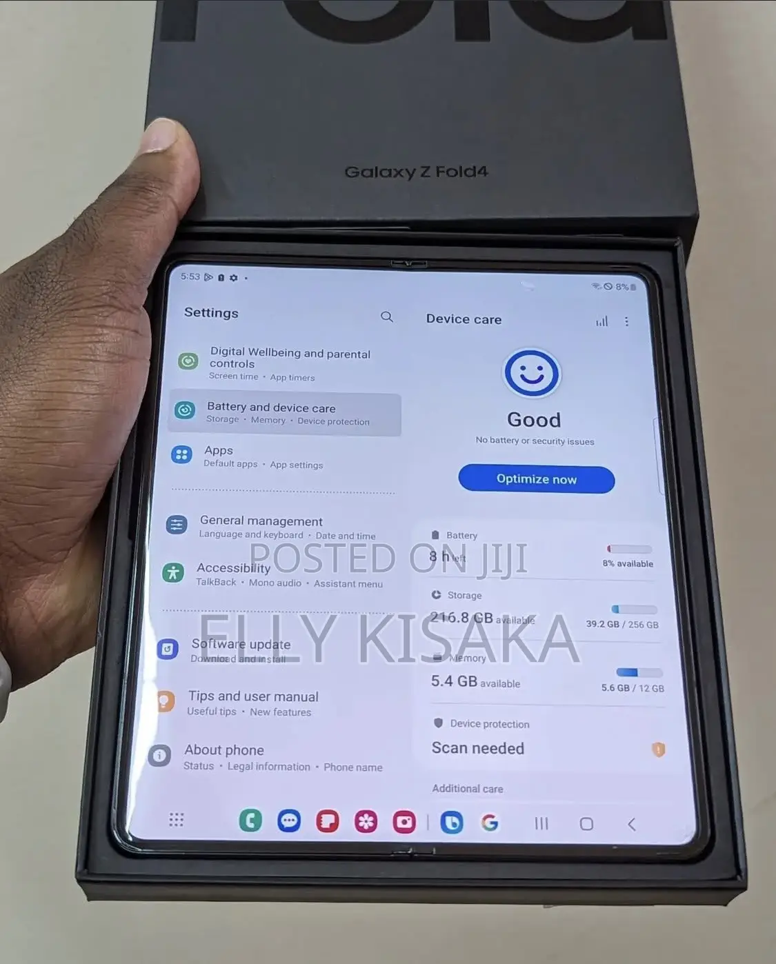 New Samsung Galaxy Z Fold4 256 GB Black