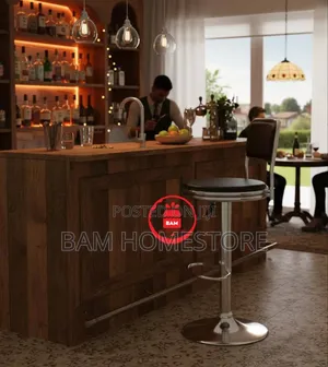 Luxuryexecutive Quilted Bar Stool,Counter Swivel Adjustable Salonchair
