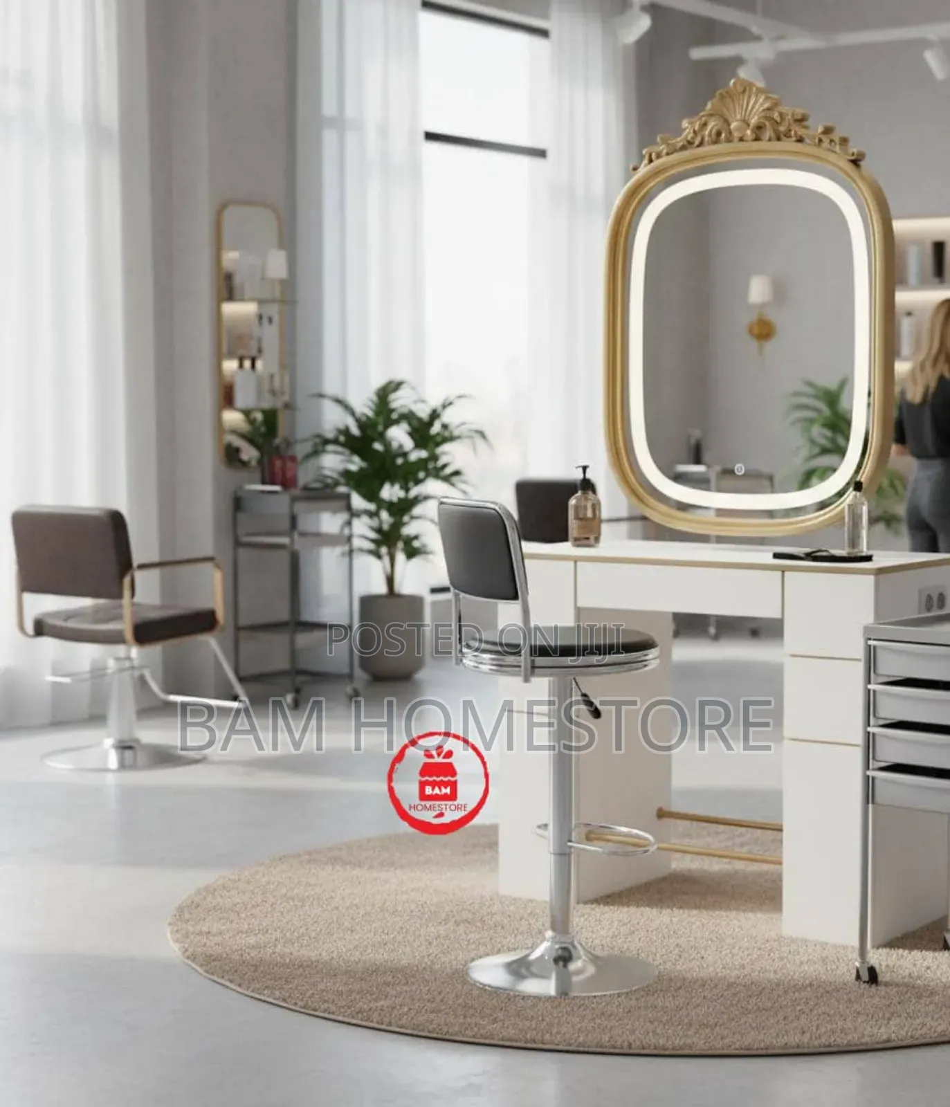Luxuryexecutive Quilted Bar Stool,Counter Swivel Adjustable Salonchair