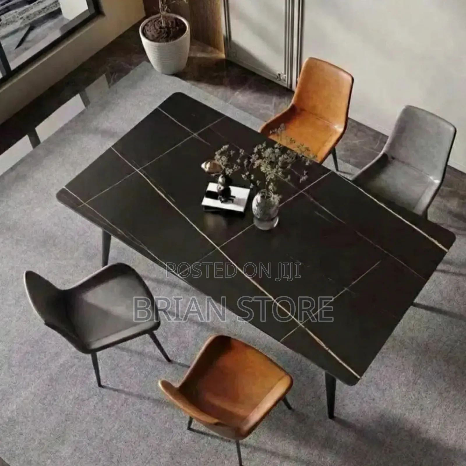 Modern Dinning Set 1 Table and 4 Chairs