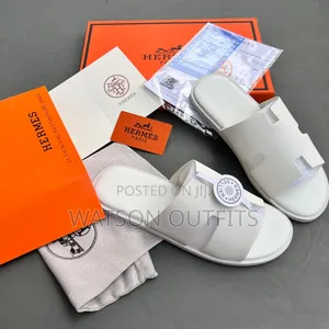 Men's Leather Sandals in Hermes Branded