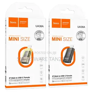 Hoco Ua36a Mini Ip Male To Usb-c Female Otg Adapter 2a Data Transfer