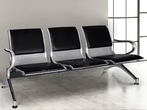 Executive Leather Waiting Chair/Sofa- 3 Seater Office Reception Bench