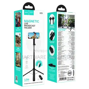 Hoco Magnetic Live Broadcast Holder Selfie Stick Tripod Stand