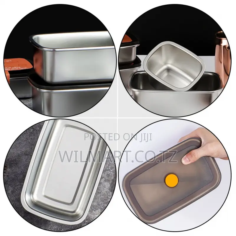 Wilmart Stainless Steel Food Storage 2900ml Eco-Friendly Lunchbox