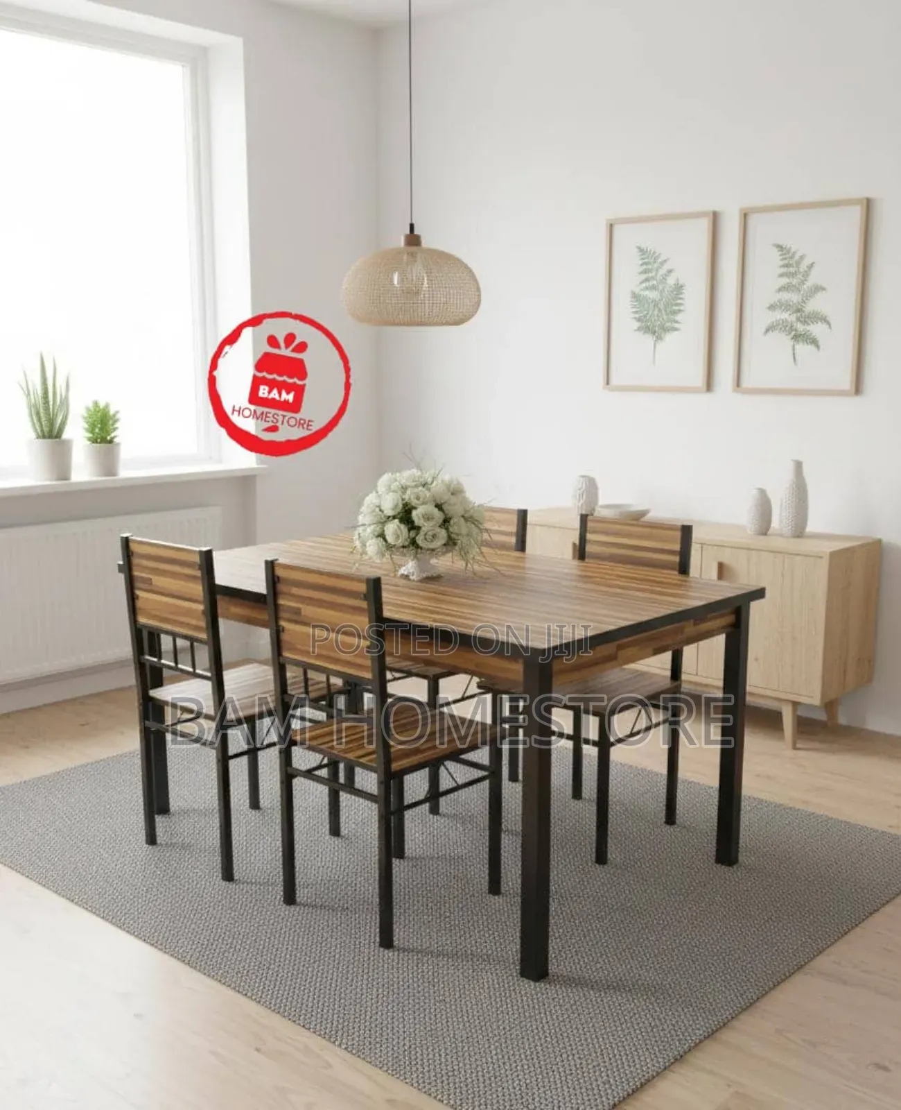 Modern 6-Seater Wooden Finish Dining Set - Model A26 ( Imported Sets)