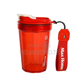 Max Home Sport Bottle 370ml Water Bottle Glass Travel Coffee Mug Plast
