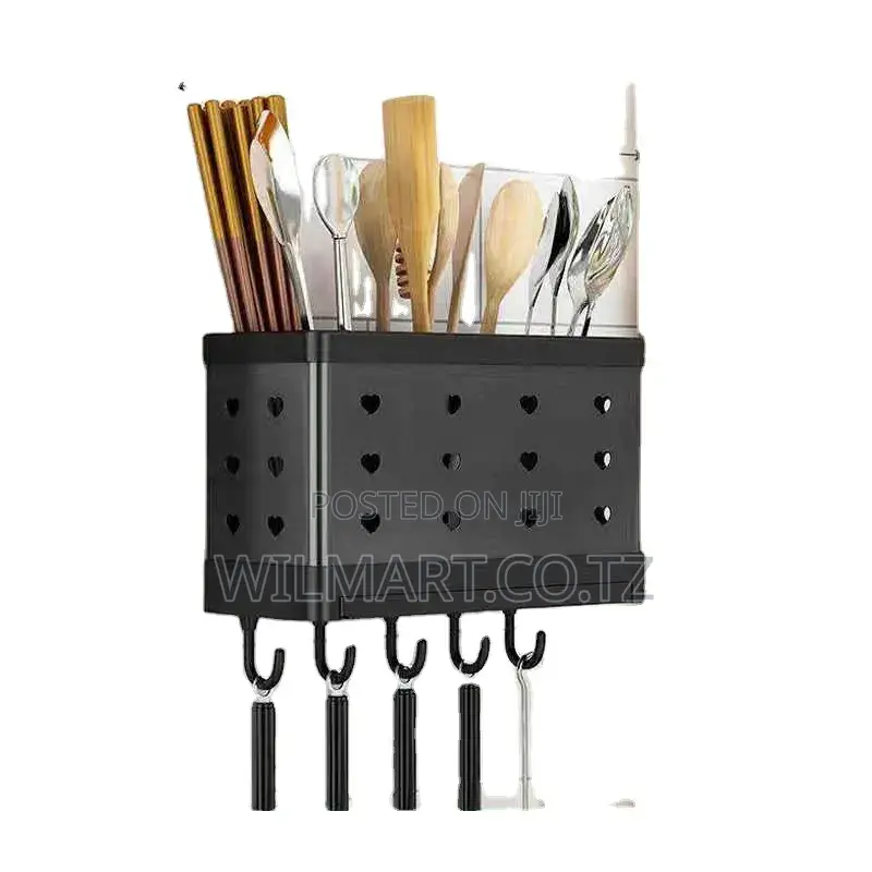 Wilmart Cutlery Set Holder Rack for Kitchen Home Kitchen Wall Mount