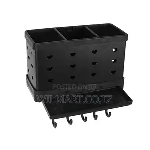 Wilmart Cutlery Set Holder Rack for Kitchen Home Kitchen Wall Mount