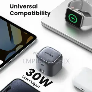 Ugreen 30w Uk Pin Type‐C Gan Fast Charger Cd305