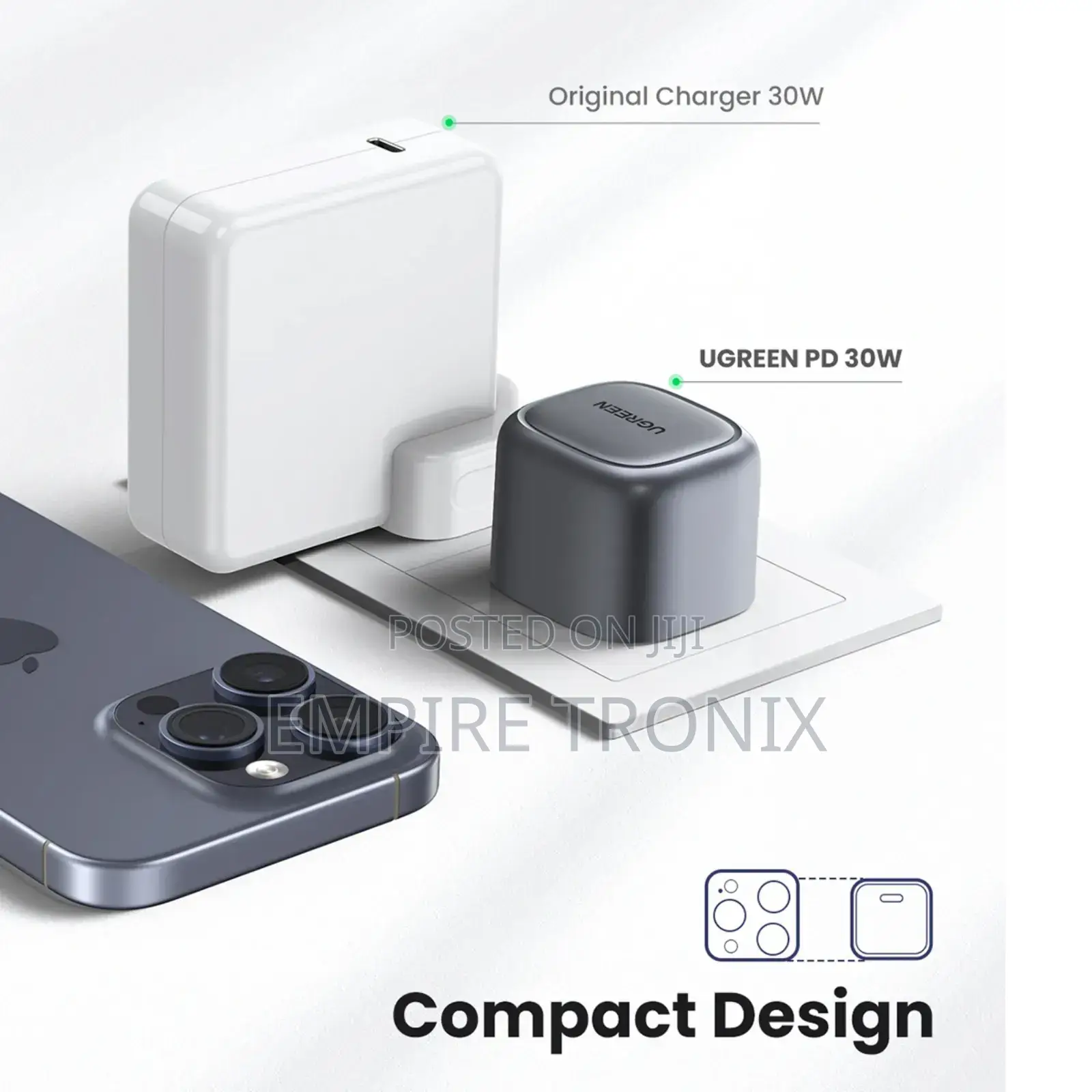 Ugreen 30w Uk Pin Type‐C Gan Fast Charger Cd305