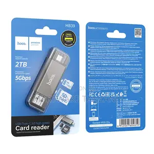 Hoco Hb39 Usb Type-C 3.0 High-Speed Card Reader 2tb 5gbps Sd Tf Cards