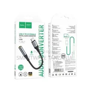 Hoco Ls36 Usb-C to 3.5 Female Digital Audio Converter Cable Green 12cm