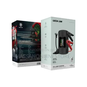 Green Lion 12v Jump Starter
Air Compressor | Power Bank | Flash Light