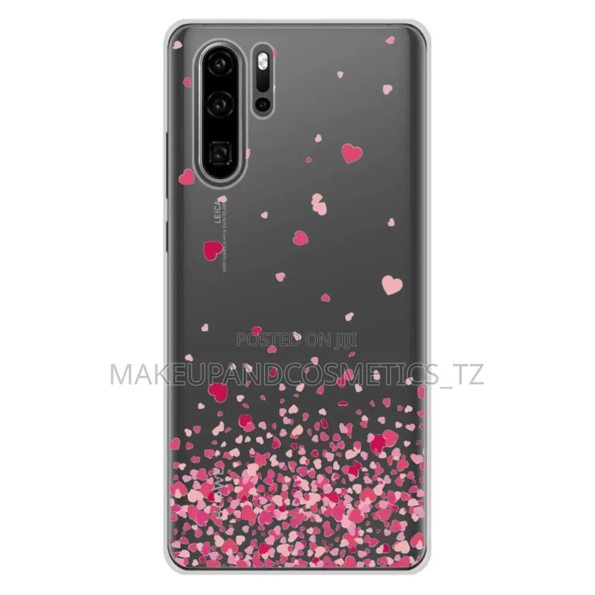 Silicone Phone Case With Pink Heart