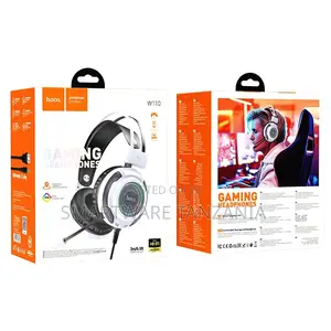 Hoco W110 Gaming Headphones RGB Led 50mm Drivers Usb 3.5mm 2m White