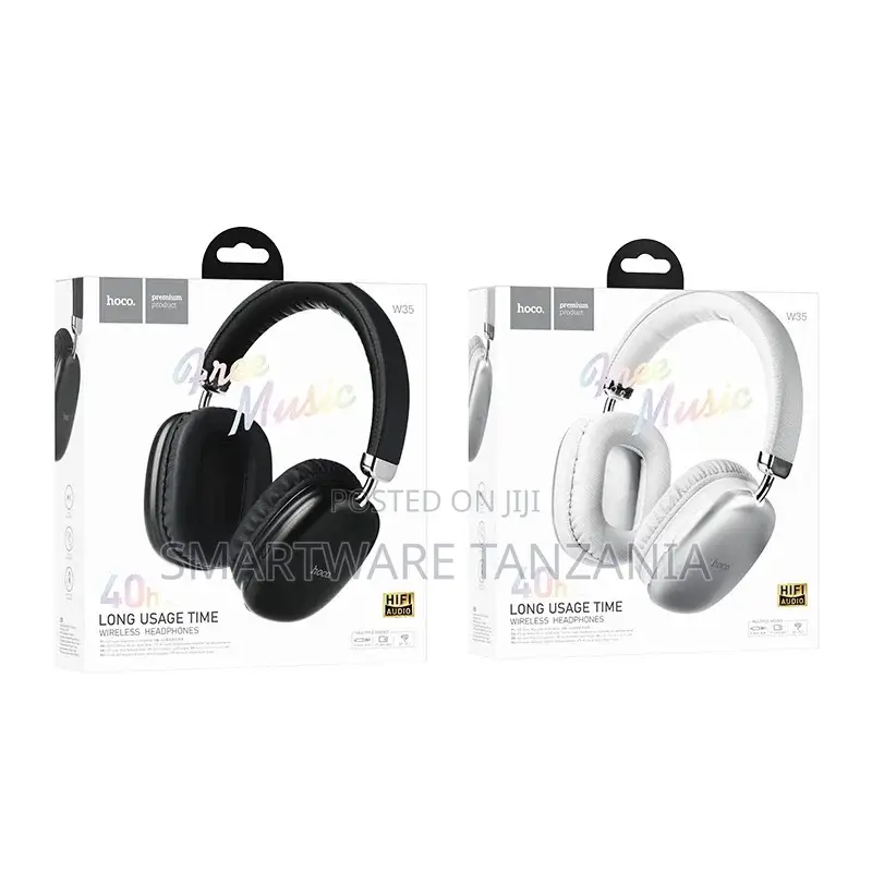 Hoco W35 Wireless Headphones 40hrs Battery Hifi Stereo Bluetooth