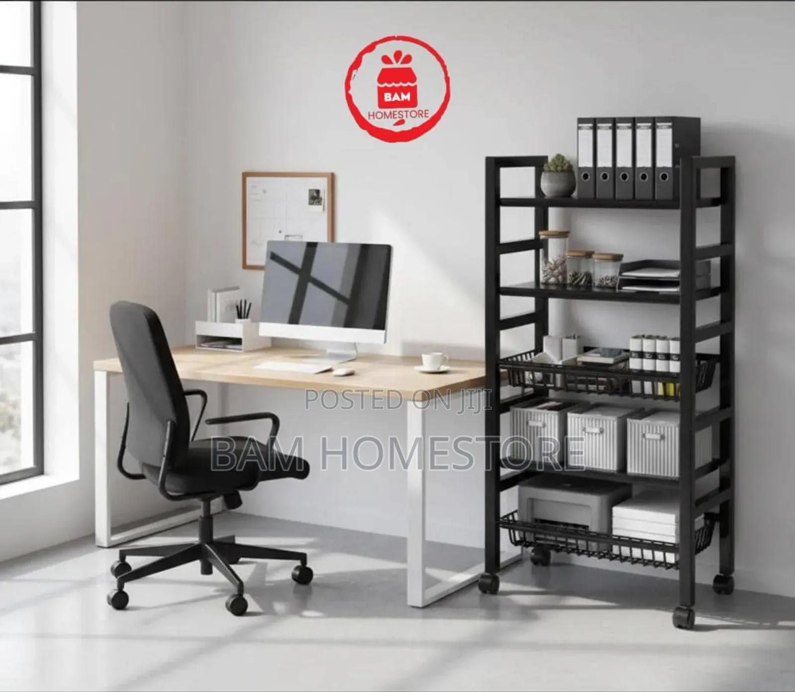 Multipurpose Kitchen Office Rolling Rack 122*50*32cm