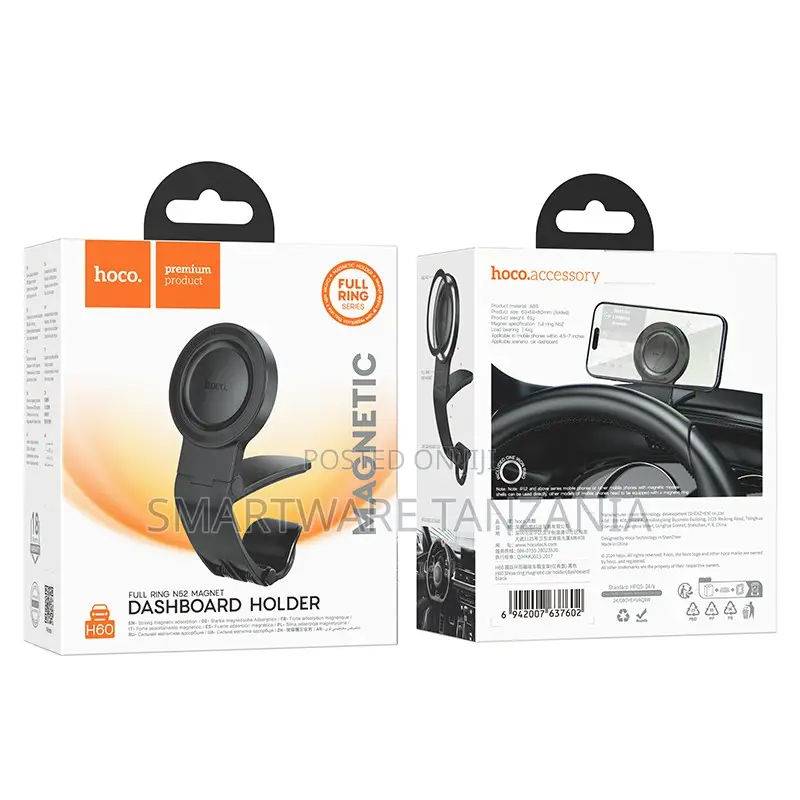 Hoco H60 Full Ring Magnetic Dashboard Holder Car Phone Mount