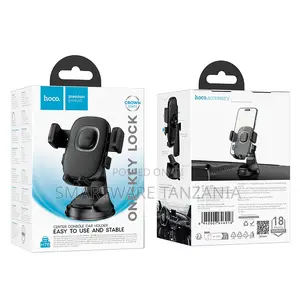 Hoco H76 Crown One Key Lock Console Holder Car Phone Mount Stable