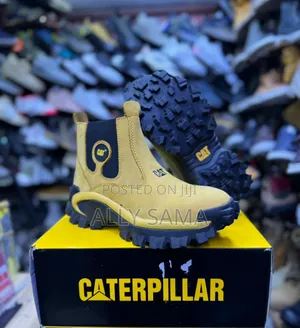 Mens Boots Caterpillar Material Heavy Quality