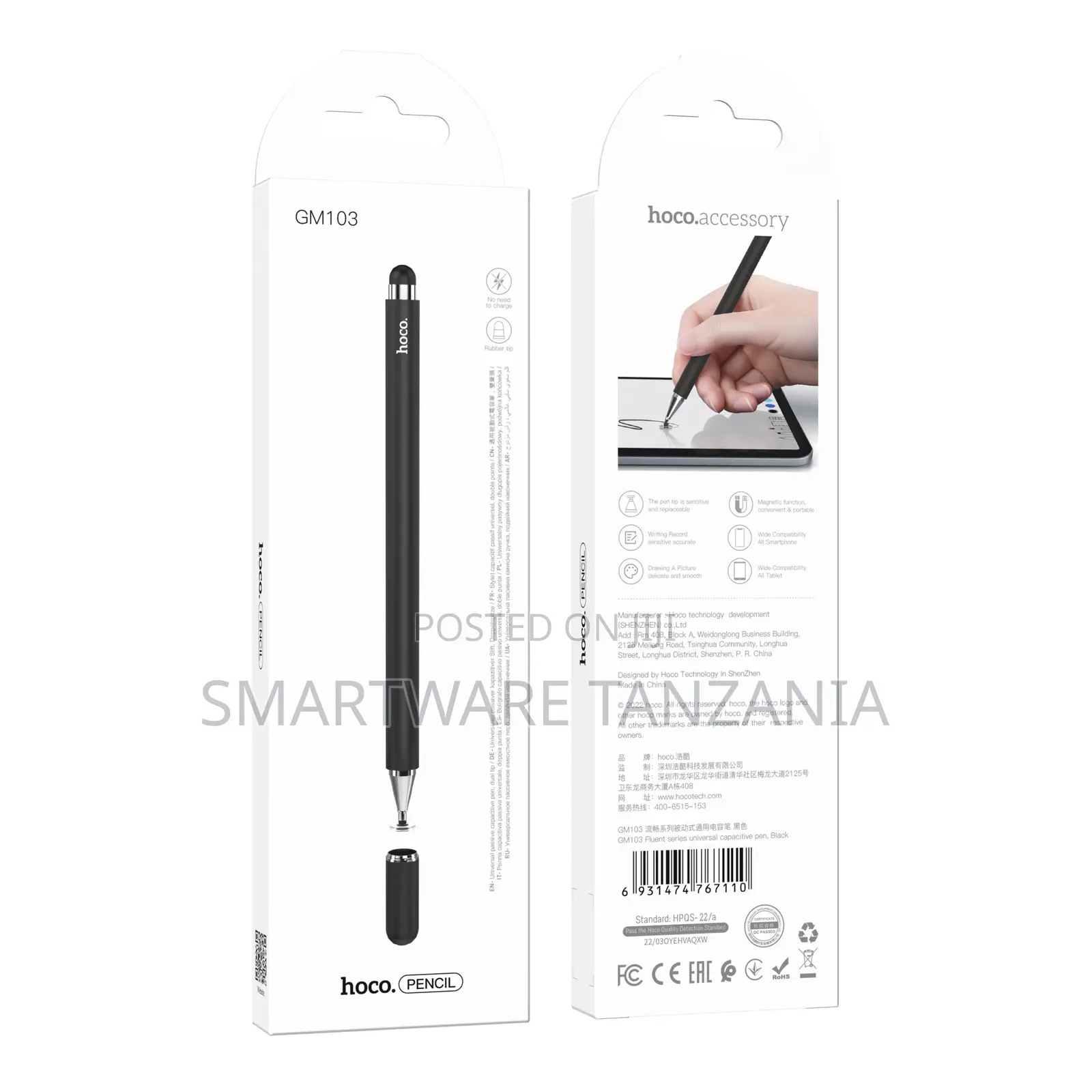 Hoco Gm103 Capacitive Stylus Pen Rechargeable Touch Screen Pencil