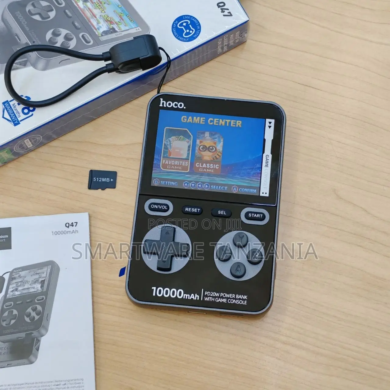 Hoco Q47 10000mah Power Bank Game Console Pd20w Classic Games Retro