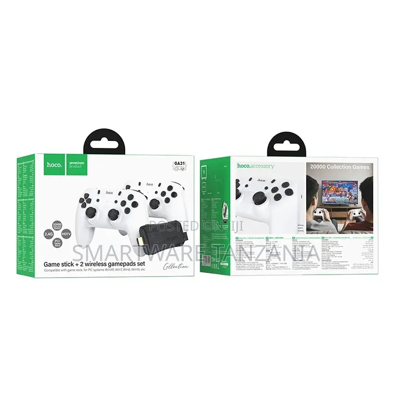 Hoco Ga31 Game Stick 2 Wireless Gamepads Set 20000 Games Collection