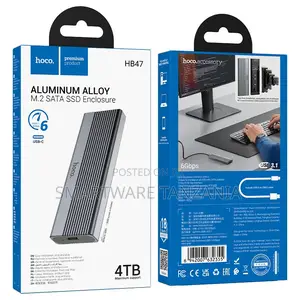 Hoco Hb47 Aluminum Alloy M.2 Sata SSD Enclosure Usb-C 6gbps 4tb Max