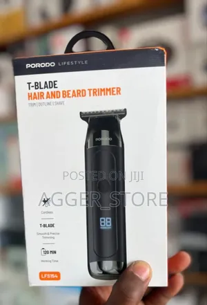 Porodo T-Blade Hair and Beard Trimmer (Trim/Outline/Shave)